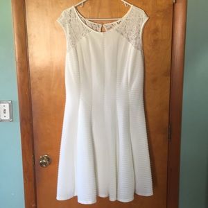 Cream relax fit dress